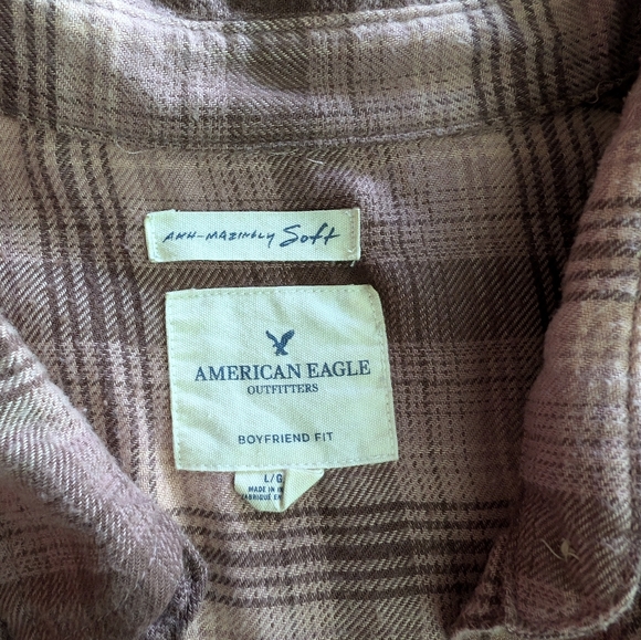 Light pink and brown flannel - Picture 6 of 7